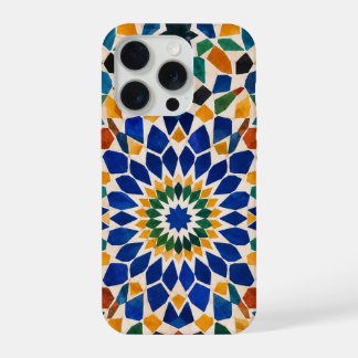 Moroccan Zellige Mosaic Phone Case | Blue & Orange