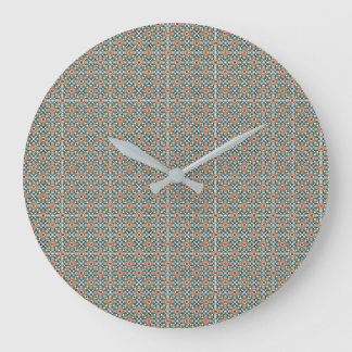 Moroccan Zellige Pattern Ornate Wall Clock