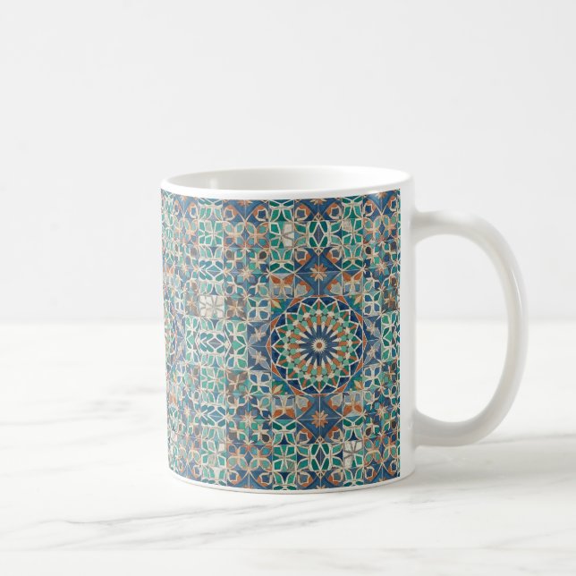  Moroccan Zellige Tile Pattern Coffee Mug (Right)