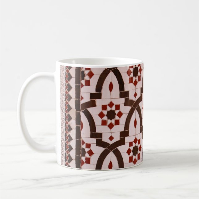 Moroccan zellij, mosaic tiles coffee mug (Left)