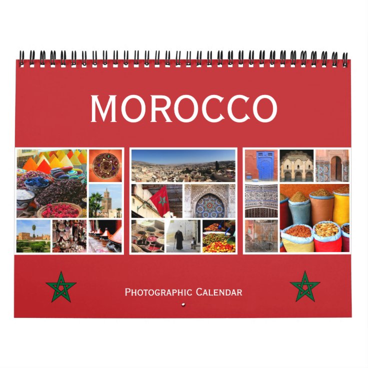morocco 2023 calendar Zazzle
