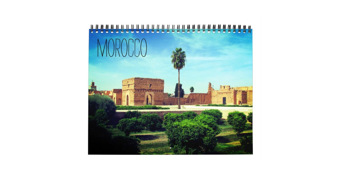 morocco 2024 calendar Zazzle