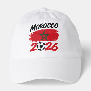 Morocco 2026 Soccer Fan Football Supporter Pride  Hat