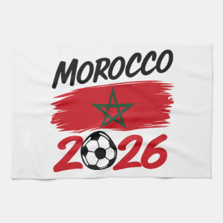 Morocco 2026 Soccer Fan Football Supporter Pride  Kitchen Towel