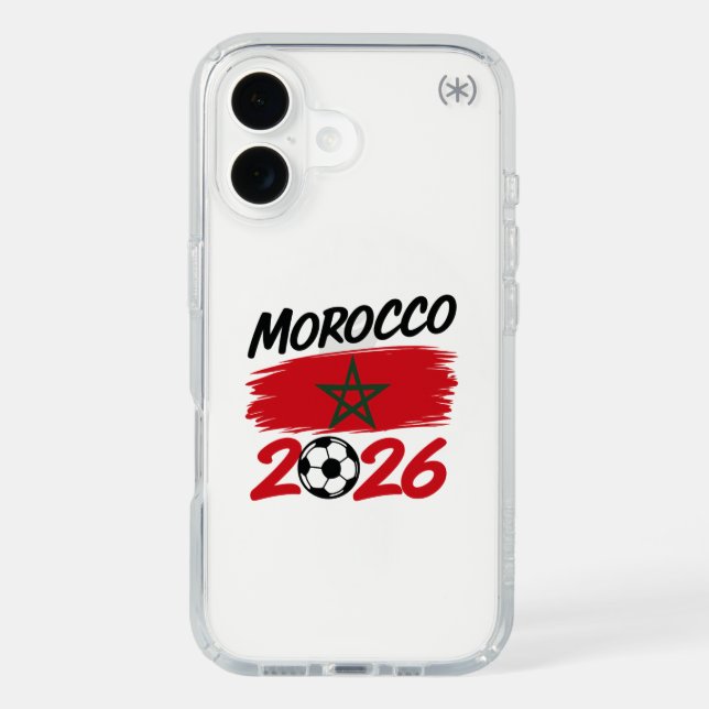 Morocco 2026 Soccer Fan, Football Supporter Pride  Speck iPhone Case (Front)