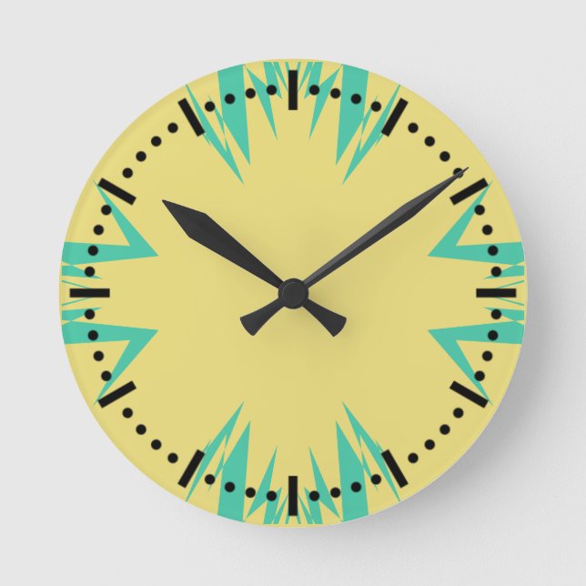 Morocco 2 color round clock (Front)