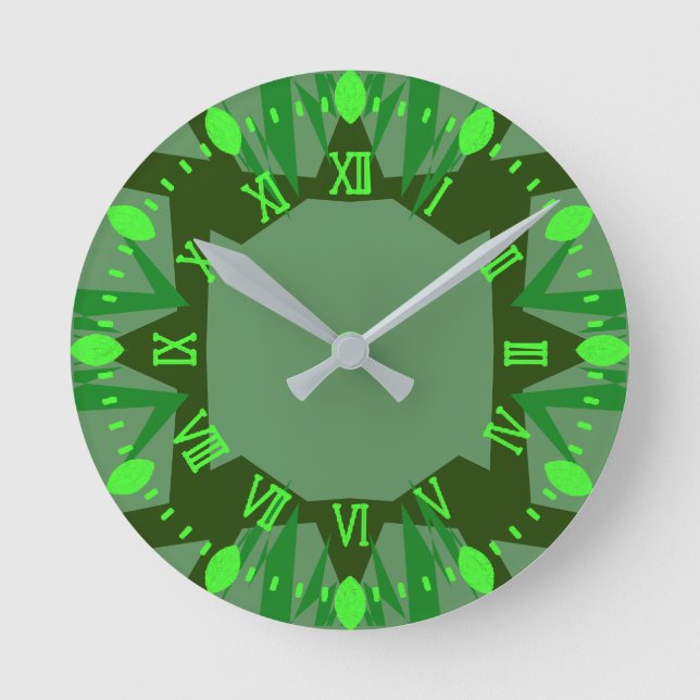 Morocco 3 color round clock (Front)