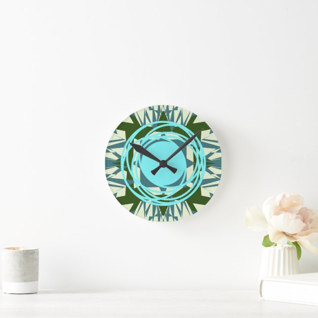 Morocco 3 color round clock (Home)