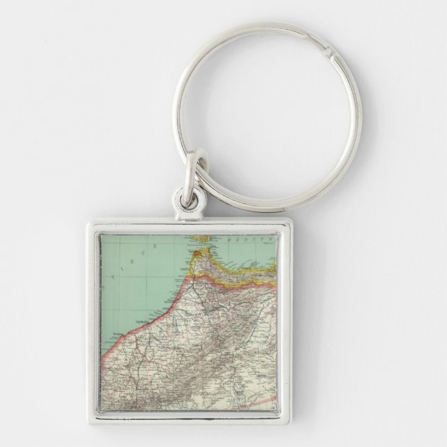 Morocco and Algeria Keychain (Front)