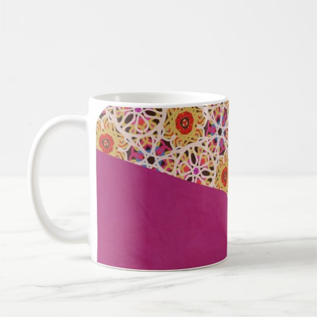 Morocco and Fuchsia Mug by KCS (Left)