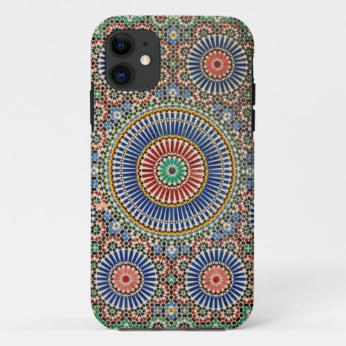 morocco arab mosaic islam religious pattern iPhone 11 case