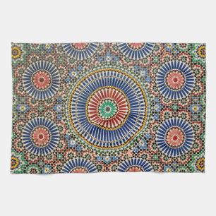 morocco arab mosaic islam religious pattern kitchen towel