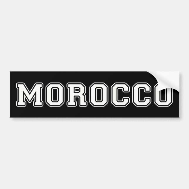 Morocco Bumper Sticker (Front)