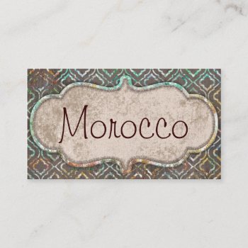 Morocco Business Cards by SweetFancyDesigns at Zazzle