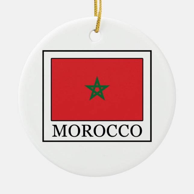 Morocco Ceramic Ornament (Front)