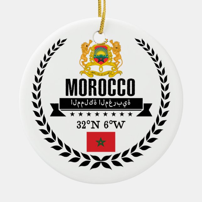 Morocco Ceramic Ornament (Front)