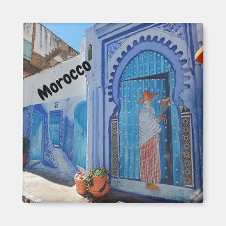 Morocco chefchaouen gift magnet