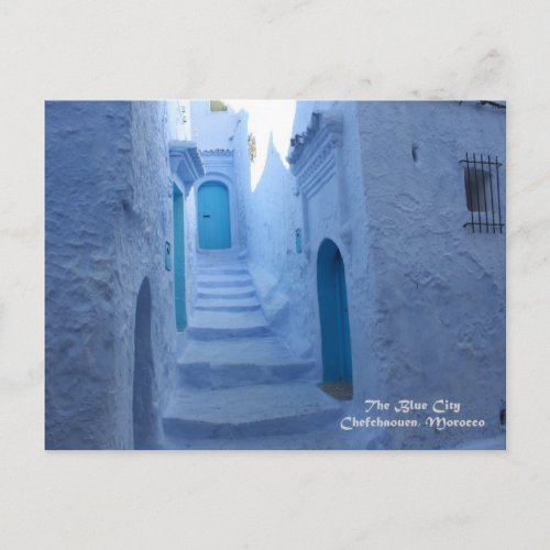 Morocco Chefchaouen The Blue City Postcard