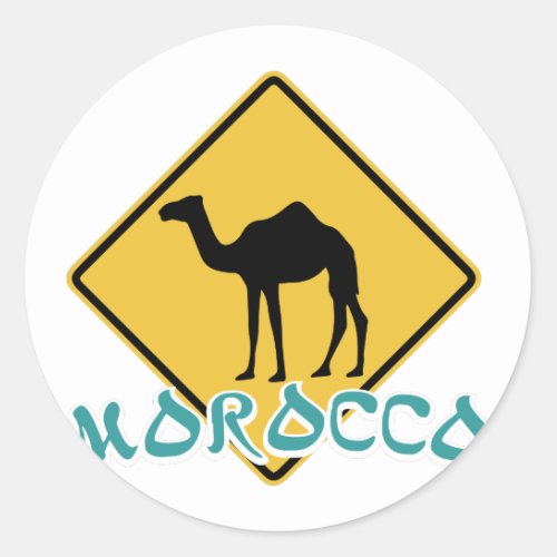 Morocco Classic Round Sticker