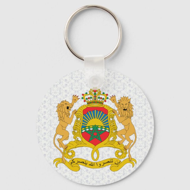 Morocco Coat of Arms detail Keychain (Front)