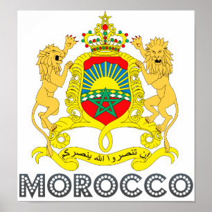 Morocco Coat of Arms Poster