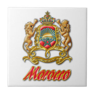 Morocco Coat of Arms Tile