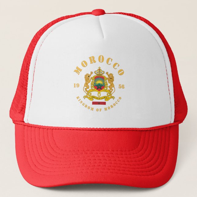 Morocco Coat of Arms Trucker Hat (Front)
