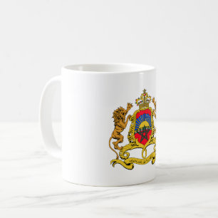 Morocco country coat arms symbol emblem flag coffee mug