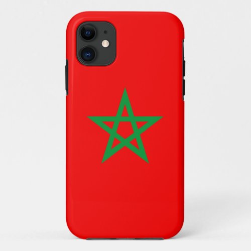 morocco country flag symbol iPhone 11 case