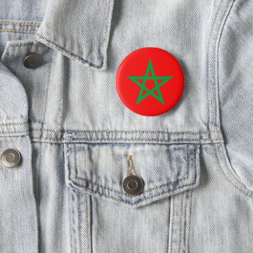 morocco country flag symbol star button