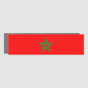 morocco country flag symbol star car magnet