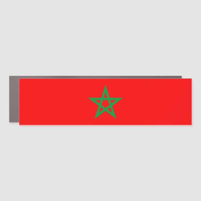 morocco country flag symbol star car magnet (Front)