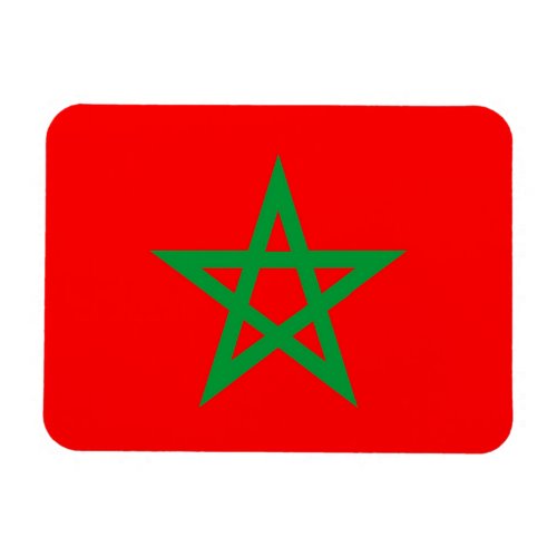 morocco country flag symbol star magnet