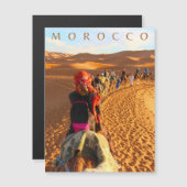 Morocco Desert Sahara Camel Trip Magnetic Card (Front/Back)