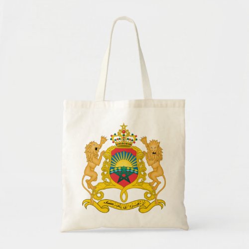 morocco emblem tote bag