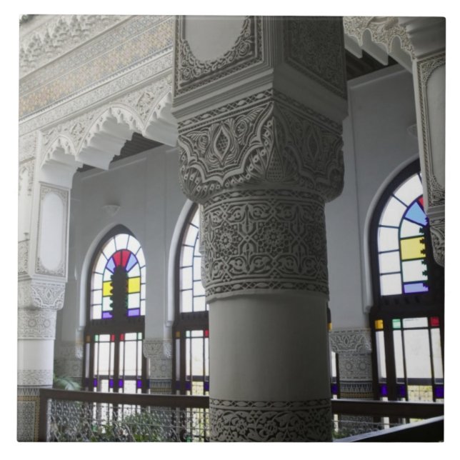 MOROCCO, Fes: Fes El, Bali (Old Fes), Riad Fes Tile (Front)