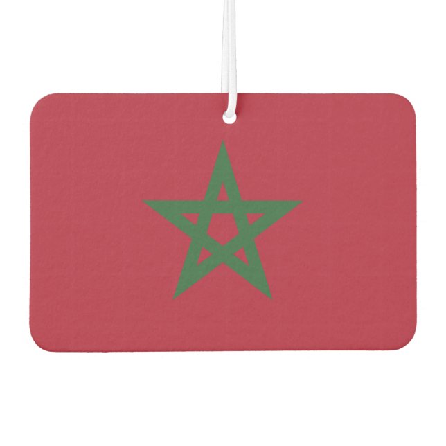 Morocco Flag Air Freshener (Front)