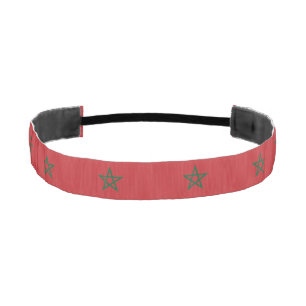 Morocco Flag Athletic Headband