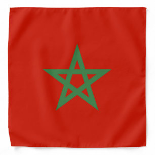 Morocco flag bandana