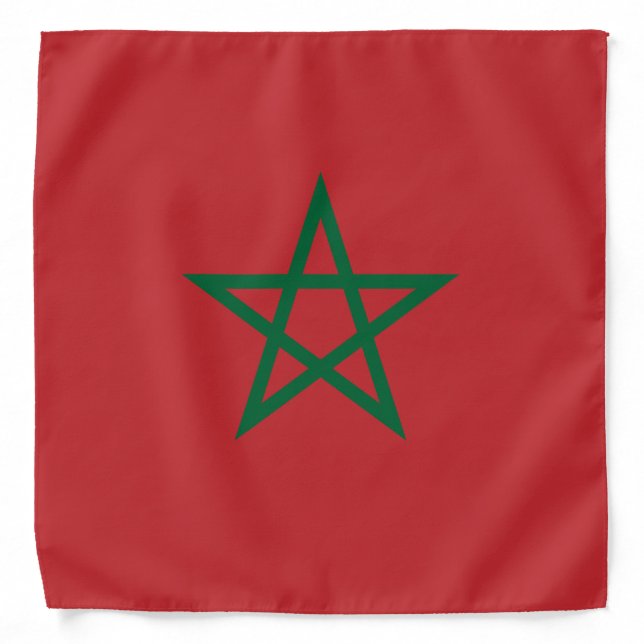 Morocco Flag Bandana (Front)