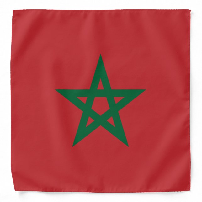 Morocco Flag Bandana (Front)