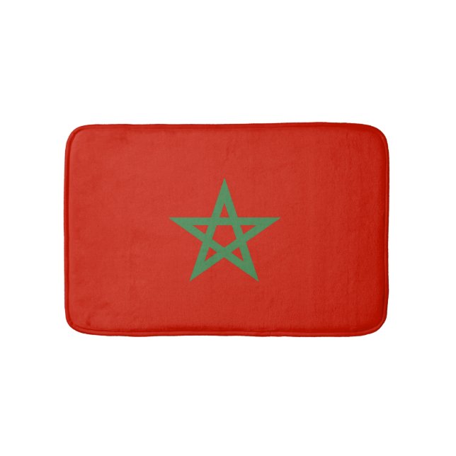 Morocco flag bath mat (Front)