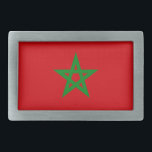 Morocco Flag Belt Buckle<br><div class="desc">Morocco Flag Feel free to modify the design according to your own preferences. You may change the design location, orientation, background colors and size. Also, you may add your own text, or slogan set its font, location and size, all in order to create the ultimate personal gift for you and...</div>