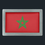 Morocco Flag Belt Buckle<br><div class="desc">Morocco Flag Feel free to modify the design according to your own preferences. You may change the design location, orientation, background colors and size. Also, you may add your own text, or slogan set its font, location and size, all in order to create the ultimate personal gift for you and...</div>