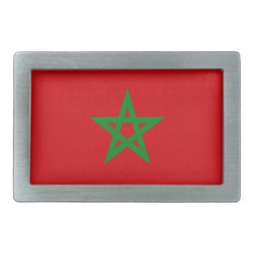 Morocco Flag Belt Buckle