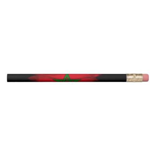 Morocco flag brush stroke national flag pencil