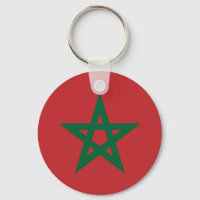 Morocco Flag Button Key