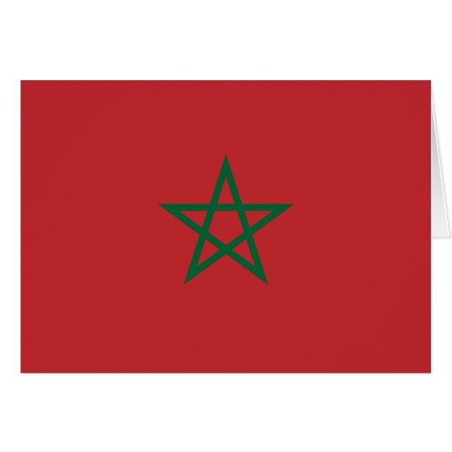 Morocco Flag Cards (Front Horizontal)