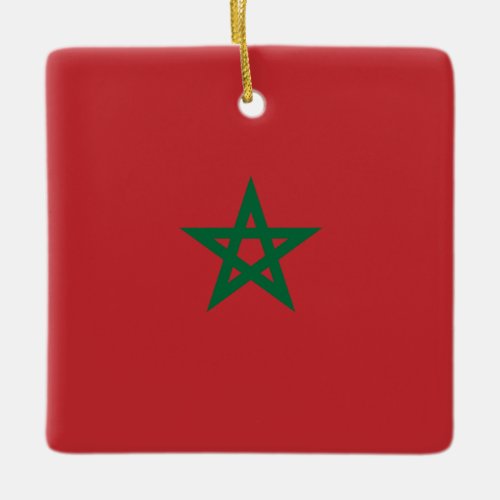 Morocco Flag  Ceramic Ornament