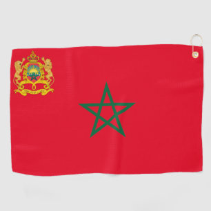 Morocco flag-coat of arms golf towel